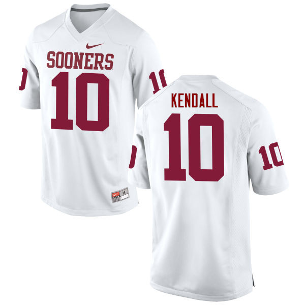 Men Oklahoma Sooners #10 Austin Kendall College Football Jerseys Game-White